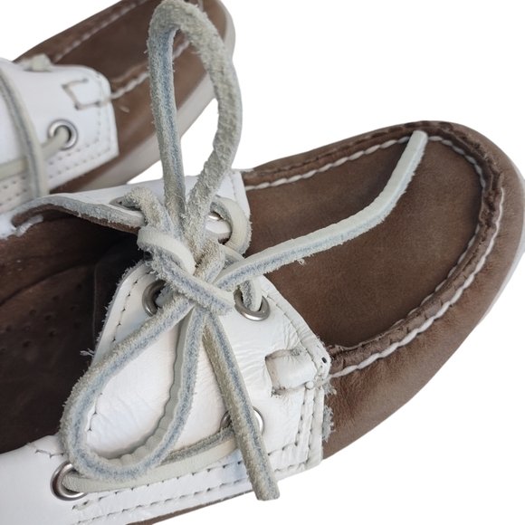 Sebago Docksides Women's Leather Slip-on Lofer Shoes Size 5 - Picture 7 of 10